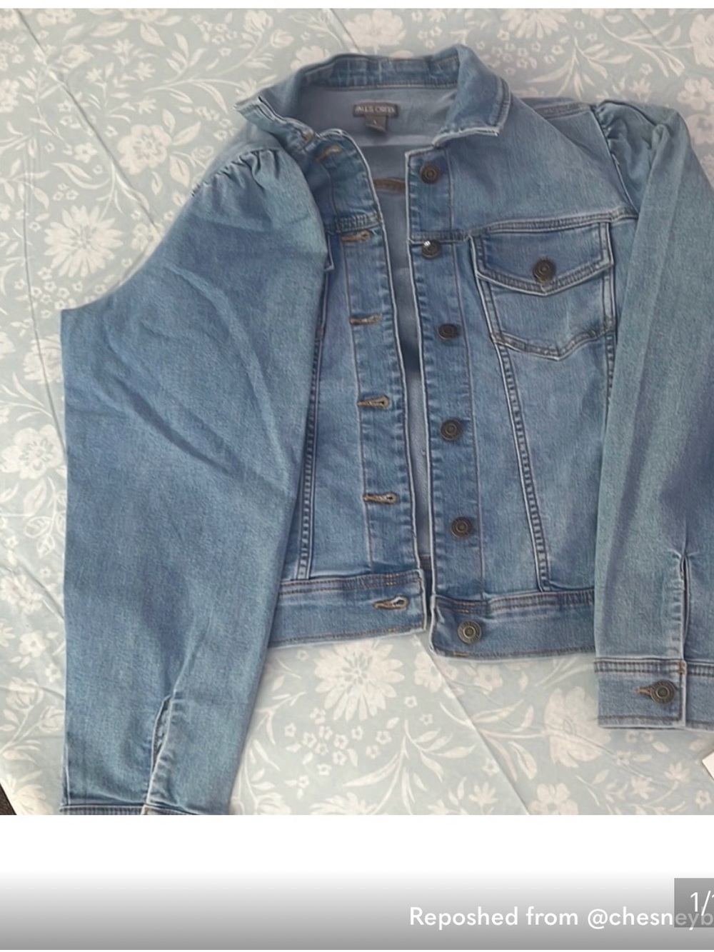 Falls Creek Light Blue Denim Jean Jacket XL